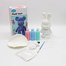 Набір для творчості «КРОЛИК» 23см з фарбами, 3 кольори / Набір для розфарбовування / Набір для розмальовки фігурок, фото 10