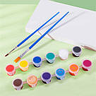 Набір для творчості "Куромі" + фарби (12 кольорів), 18см, DIY / Фігурка для розфарбовування, фото 5