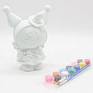 Набір для творчості "Куромі" + фарби (12 кольорів), 18см, DIY / Фігурка для розфарбовування, фото 9