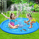 Ігровий водний килимок для дітей, 100см / Дитячий басейн-фонтан / Дитячий фонтан / Надувний басейн для дітей, фото 7