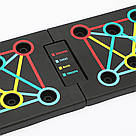 Складна дошка для віджимань з еспандерами, WALALLA / Тренажер ля віджимань / Платформа для вправ, фото 5