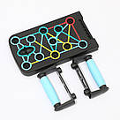 Складна дошка для віджимань з еспандерами, WALALLA / Тренажер ля віджимань / Платформа для вправ, фото 7