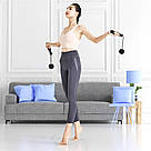 Скакалка з подвійним підшипником та обтяженими кулями / Безшумна фітнес скакалка для тренувань, фото 2