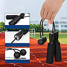 Скакалка з подвійним підшипником та обтяженими кулями / Безшумна фітнес скакалка для тренувань, фото 5