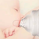 Ручний молоковідсмоктувач з соскою 150мл, Білий / Молоковідсмоктувач з пляшечкою / Молоковідсмоктувач механічний, фото 2