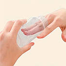 Ручний молоковідсмоктувач з соскою 150мл, Білий / Молоковідсмоктувач з пляшечкою / Молоковідсмоктувач механічний, фото 4