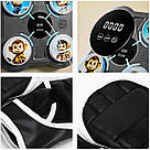 Настінний боксерський тренажер + рукавички, 27х27см / Боксерська мішень з підсвічуванням і музикою, фото 4