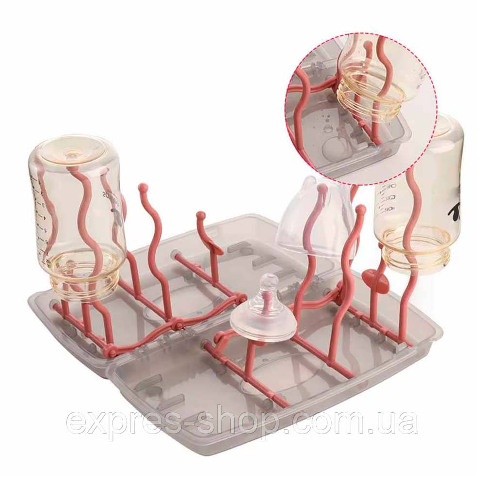 Сушарка для дитячих пляшечок та сосок (12 тримачів), MA292 / Універсальна сушарка для сосок, фото 1