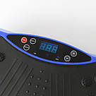 Платформа вібраційна з 2 експандерами та пультом до 120кг, Синій / Фітнес-платформа / Віброплатформа, фото 4