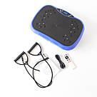 Платформа вібраційна з 2 експандерами та пультом до 120кг, Синій / Фітнес-платформа / Віброплатформа, фото 10