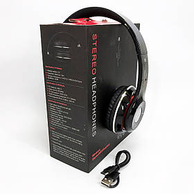 Бездротові навушники S460 Bluetooth black з MP3 плеєром чорний 18-20000 Гц, Бездротові блюз-навушники