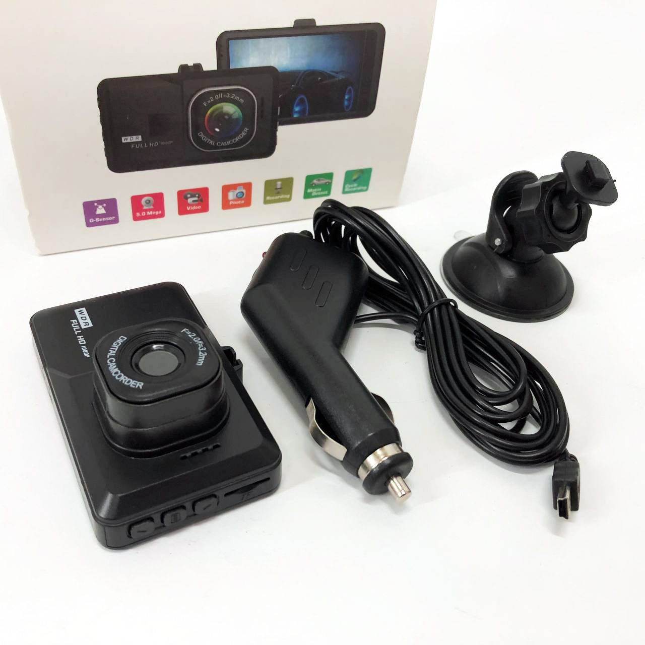 Автомобільний відеореєстратор 626-2, LCD 3, Angel Lens, 1080P Full HD, металевий корпус