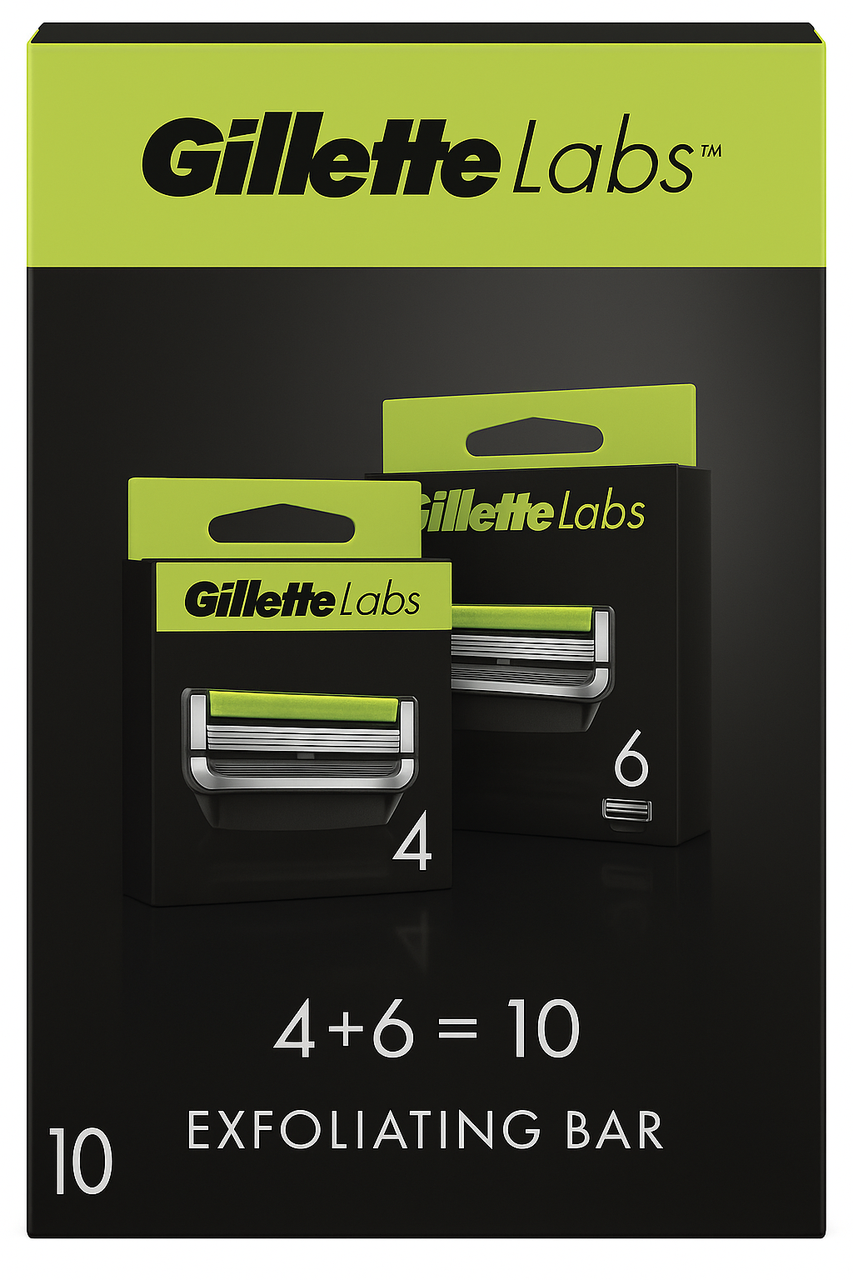 Змінні касети для гоління Gillette Labs з відлущувальною смужкою 10 шт. 02823