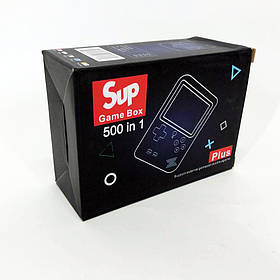 Ігрова приставка консоль Sup Game Box 500 ігор, Ретроприставка денді, Тетрис-приставка. Колір: синій