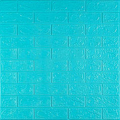 3D панель самоклеющаяся700х770х3мм кирпич Бирюза (002-3) SW-00000573