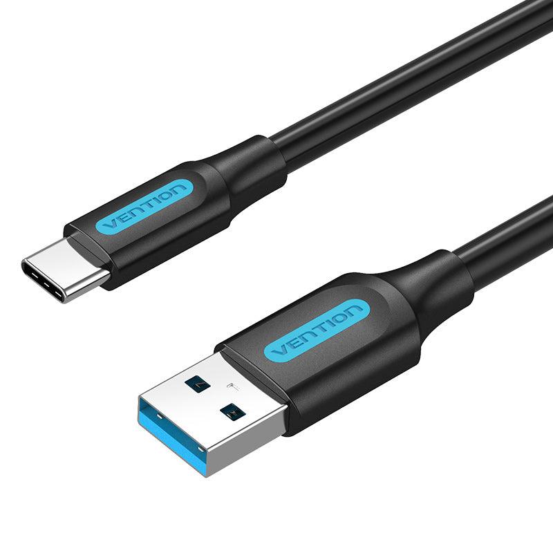 Кабель Vention USB-Type-C 3A USB3.0 5Gbps QC3.0 PVC 0.5m Black (COZBD)