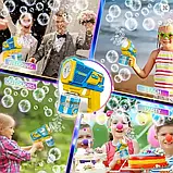 Іграшковий пістолет Бластер генератор мильних бульбашок Bubble Gun, фото 3