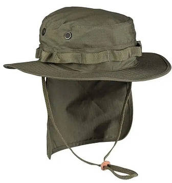 Панама із захистом для шиї MilTec Rip Stop олива (12326101) .PeremogaUA