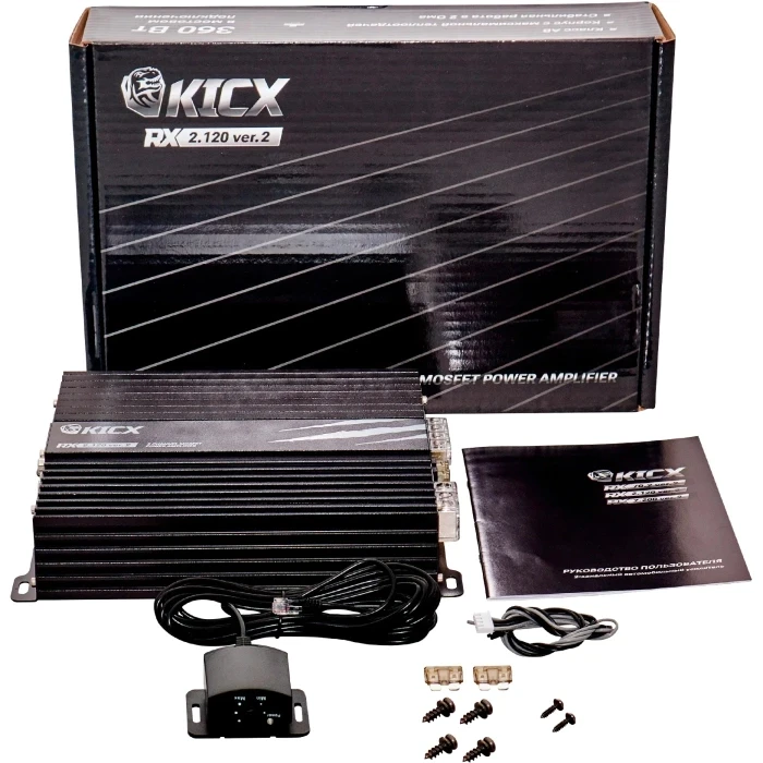 Автомобільний підсилювач Kicx RX 2.120 ver.2 2-канальний