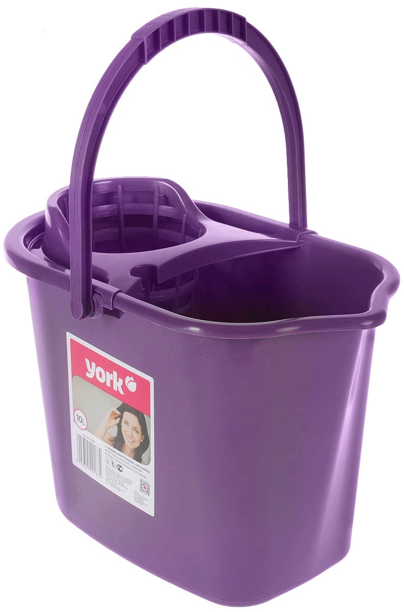 Відро з віджимом York 10 л прямокутне 070020, фото 1
