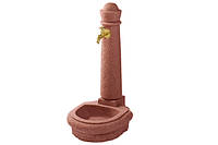 Колонка "Венеція" для подачі води (червоний камінь)