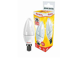 Лампа світлодіодна C37 6W, 4100K (денне світло) E14 ТМ SOKOL