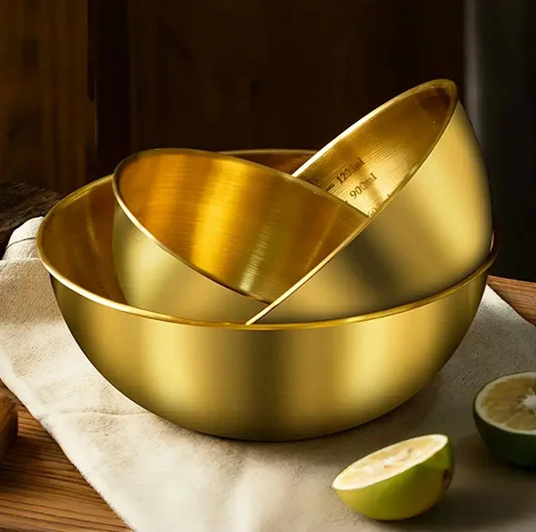 Миски з нержавіючої сталі для тіста, змішувати соуси, салати, готувати маринади, набір 3 шт, фото 1