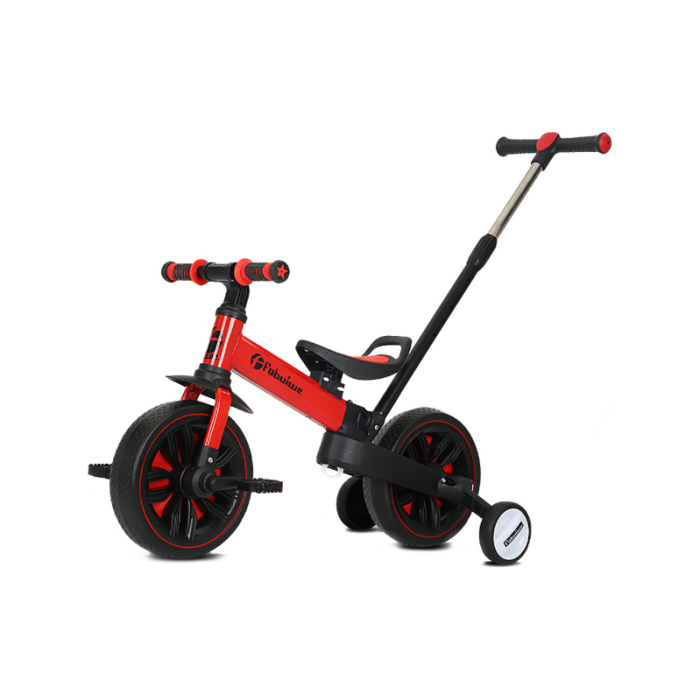 Дитячий біговел Maraton QK-110 4в1, з батьківською ручкою, додатковими колесами, сидінням зі спинкою, фото 1