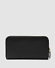 Жіноча брендова сумка Prada Leather Round Zippy Long Wallet Nero Black, фото 2
