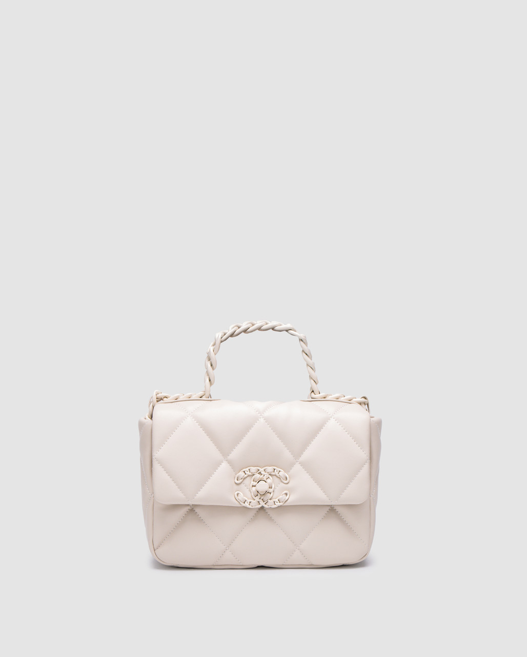 Жіноча брендова сумка Шанель Chanel 19 Handbag Beige, фото 1