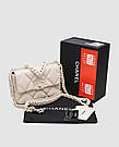 Жіноча брендова сумка Шанель Chanel 19 Handbag Beige, фото 4