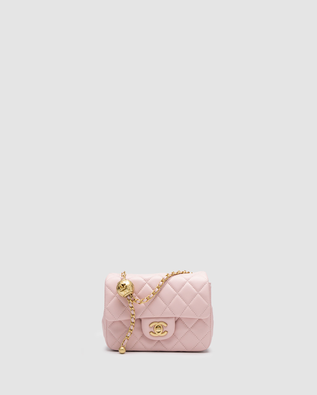 Жіноча брендова сумка Шанель Chanel Mini Classic Single Flap in Pink/Gold, фото 1