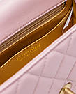 Жіноча брендова сумка Шанель Chanel Mini Classic Single Flap in Pink/Gold, фото 3