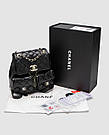 Жіноча брендова сумка Шанель Chanel Two-Pocket Duma Backpack Black, фото 4