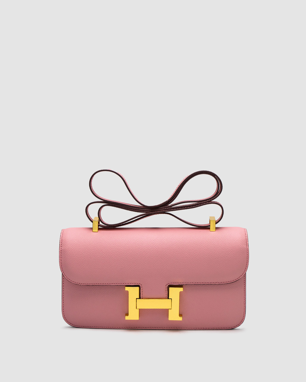 Жіноча брендова сумка Ерме Herme Constance 26 Elan Pink