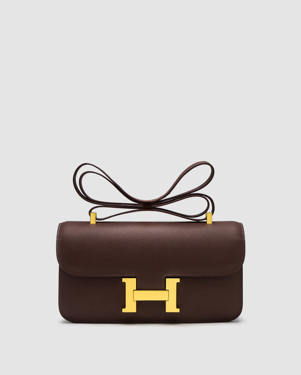 Жіноча брендова сумка Ерме Herme Constance 26 Elan Brown