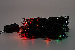 Гірлянда з лампочками розжарювання, 10 м, 100 л, 8 режимів, різнокольоровий, IP20 (350193)