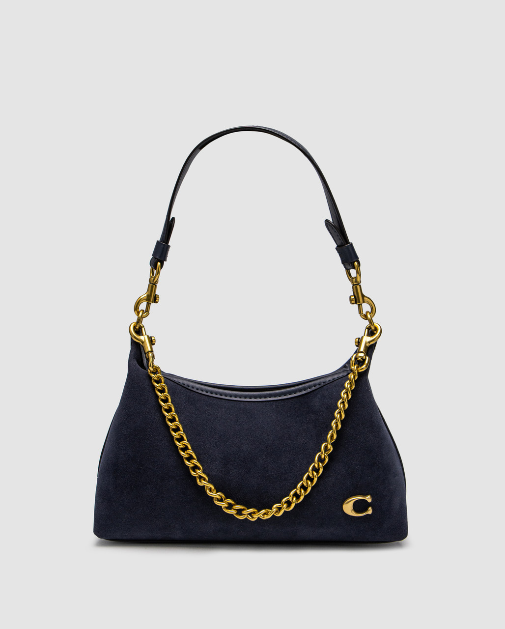 Жіноча брендова сумка Coach Juliet Shoulder Bag Blue Suede