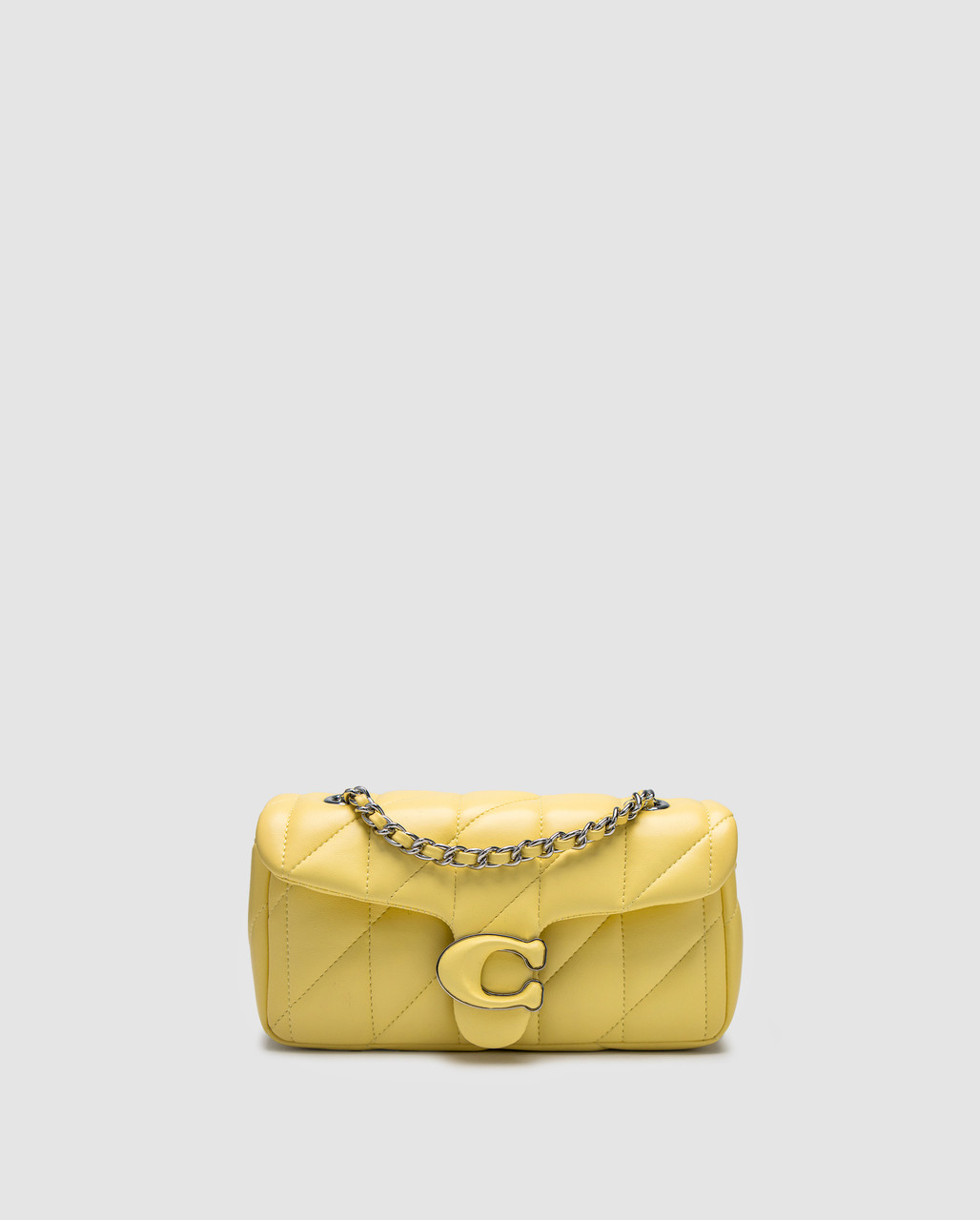Жіноча брендова сумка Коач Coach Tabby Shoulder Bag 20 With Quilting Yellow