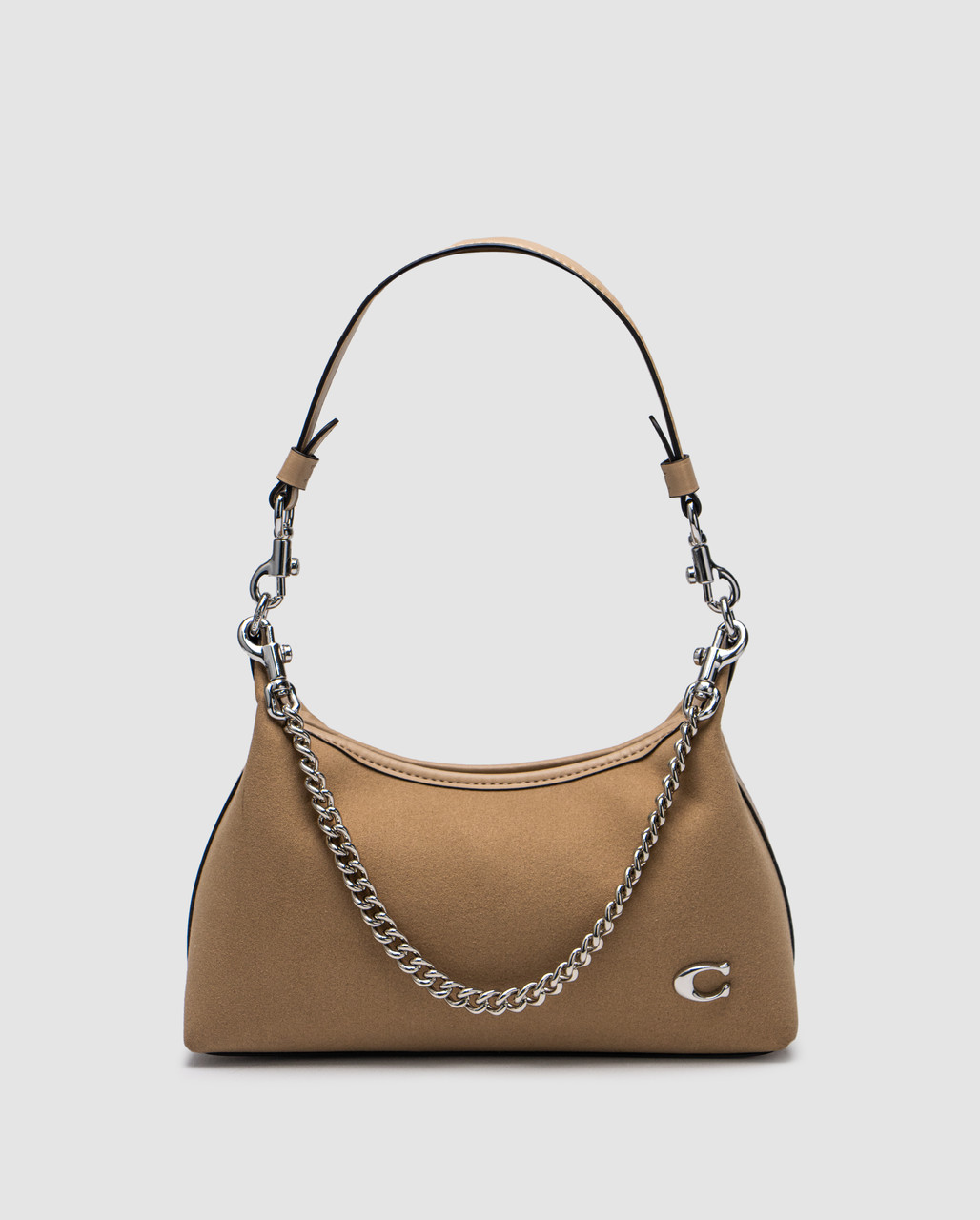 Жіноча брендова сумка Coach Juliet Shoulder Bag Beige Suede