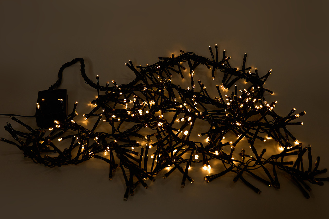 Світлодіодна гірлянда - падаючий сніг, 2,7 м, 384 л, теплий білий, IP44 (651443), фото 1