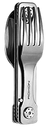 Набір столових приборів Roxon C1 3 in1 (ложка, виделка, ніж), сірий
