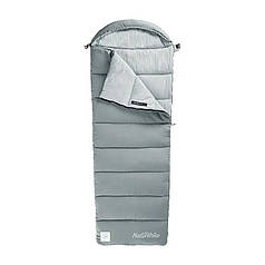 Спальник з капюшоном Naturehike M180 NH20MSD02, правий, сірий