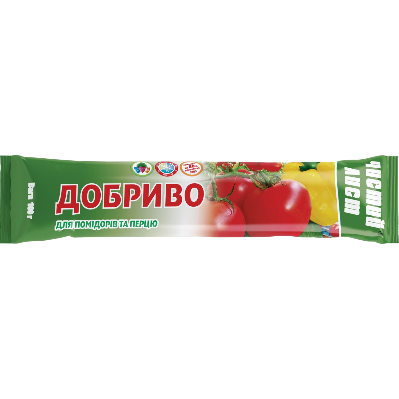 Добриво для помідорів та перцю 100 г чистий лист