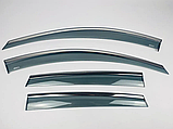 Дефлекторы окон HAWK на Chevrolet Captiva 2013+ Ветровики с хром полоскою Хавк на Шевроле Каптива, фото 3
