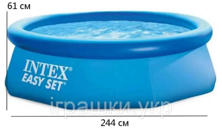 Надувний басейн Intex 28106, 244 х 61 см, фото 1