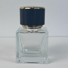 Флакон Cube 30 ml з глянцевою кришкою DG Saten Gold Gloss