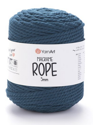Макраме Rope 5 мм YarnArt-789 петроль, фото 1