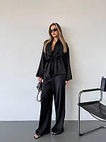 Костюм жіночий кімоно та штани шовк жатка S-L