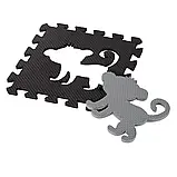 Розвивальний килимок манеж-пазл Nils Fun MD03 140x140см 36 елементів GRAY, фото 8